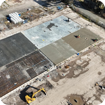 South Warehouse Foundation works 3 - Squared and Formatted