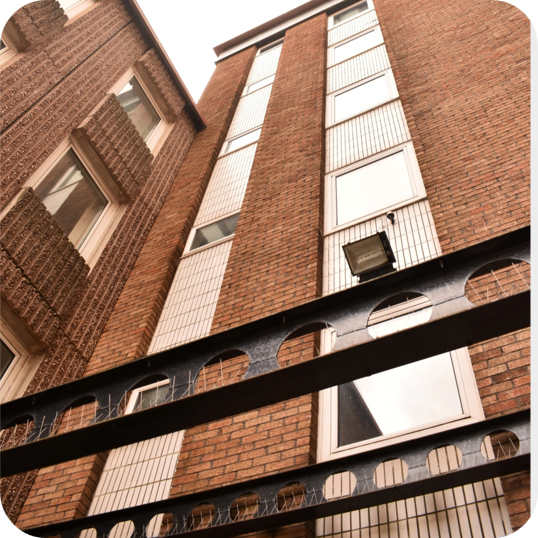 Sovereign Court Steel Frontage - Squared and Formatted